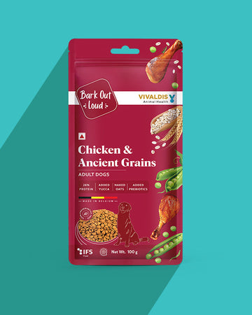 Chicken & Ancient Grains -  Adult Dog Food for Medium & Large Breed (100 gm)